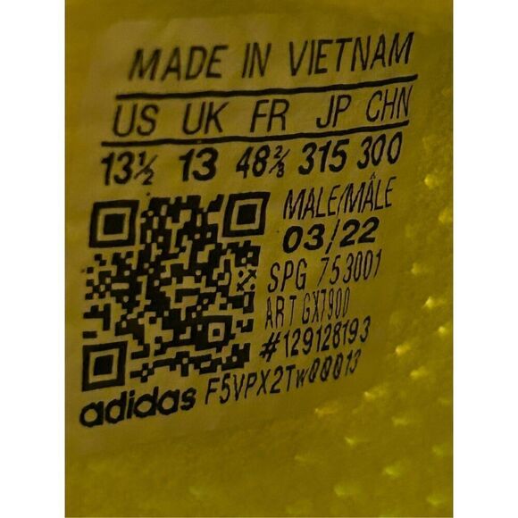 Adidas Adizero Big Mood Cleats Solar Yellow 2022 Football GX7900 Size 13.5 nwt main image 5